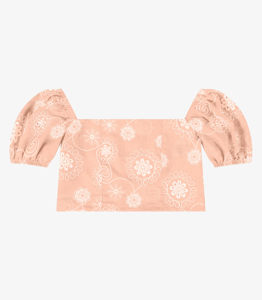 Blusa Feminina Com Manga Bufante e Bordado Minty Blusa Feminina Com Manga Bufante e Bordado Minty