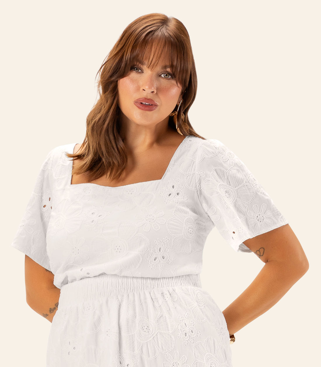 Blusa Feminina Plus Manga Ampla Secret Glam Blusa Feminina Plus Manga Ampla Secret Glam