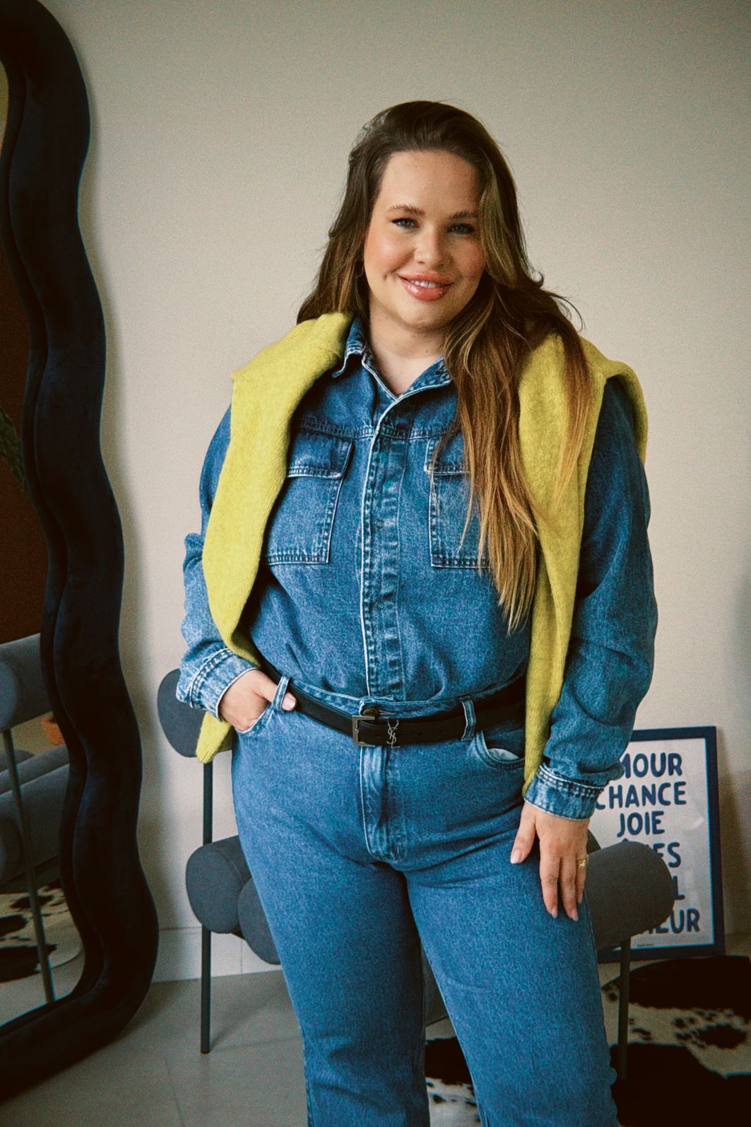 Camisa Jeans Plus Size Carolina