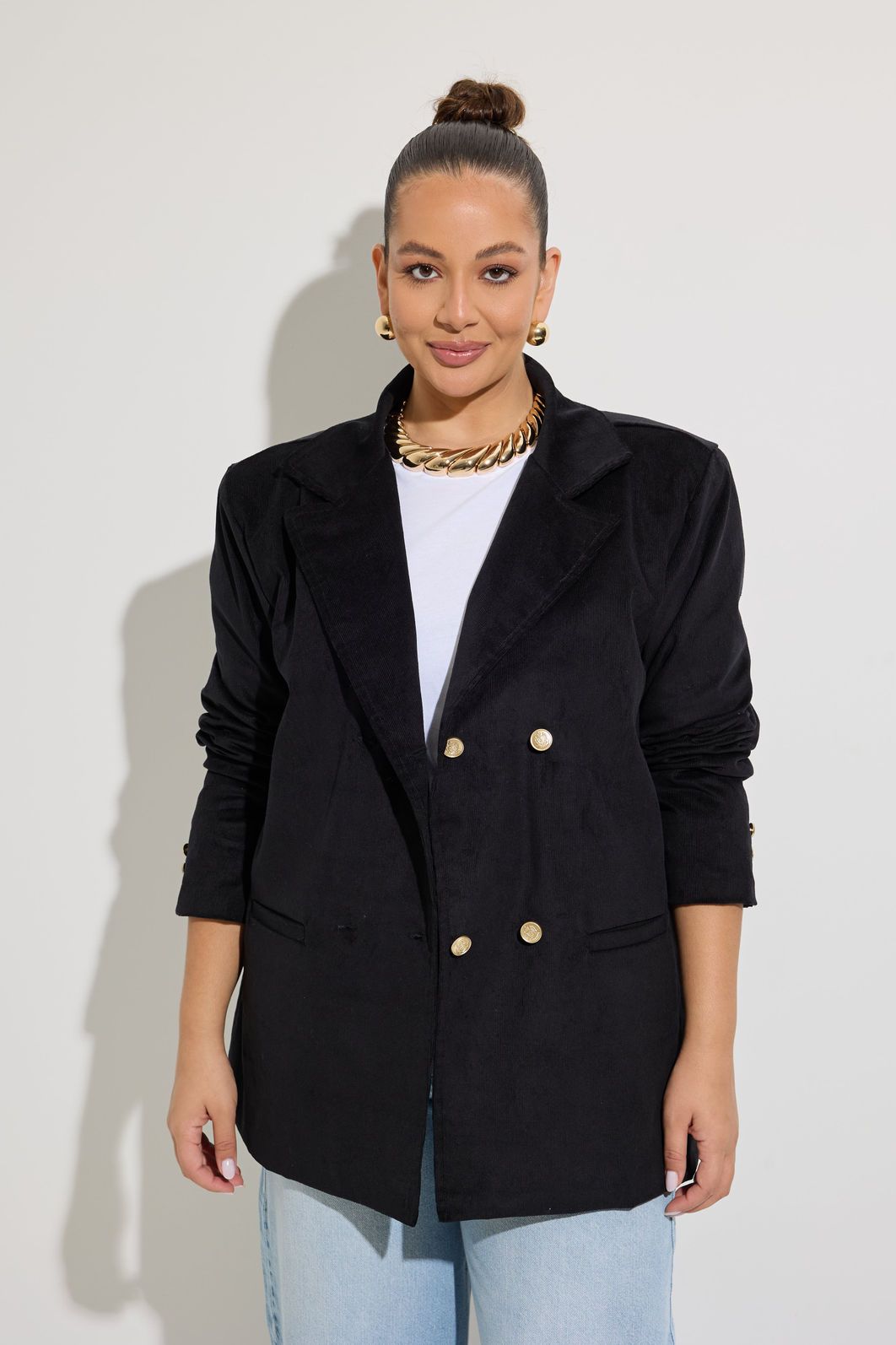 Blazer Alfaiataria Veludo Preto Blazer Alfaiataria Veludo Preto