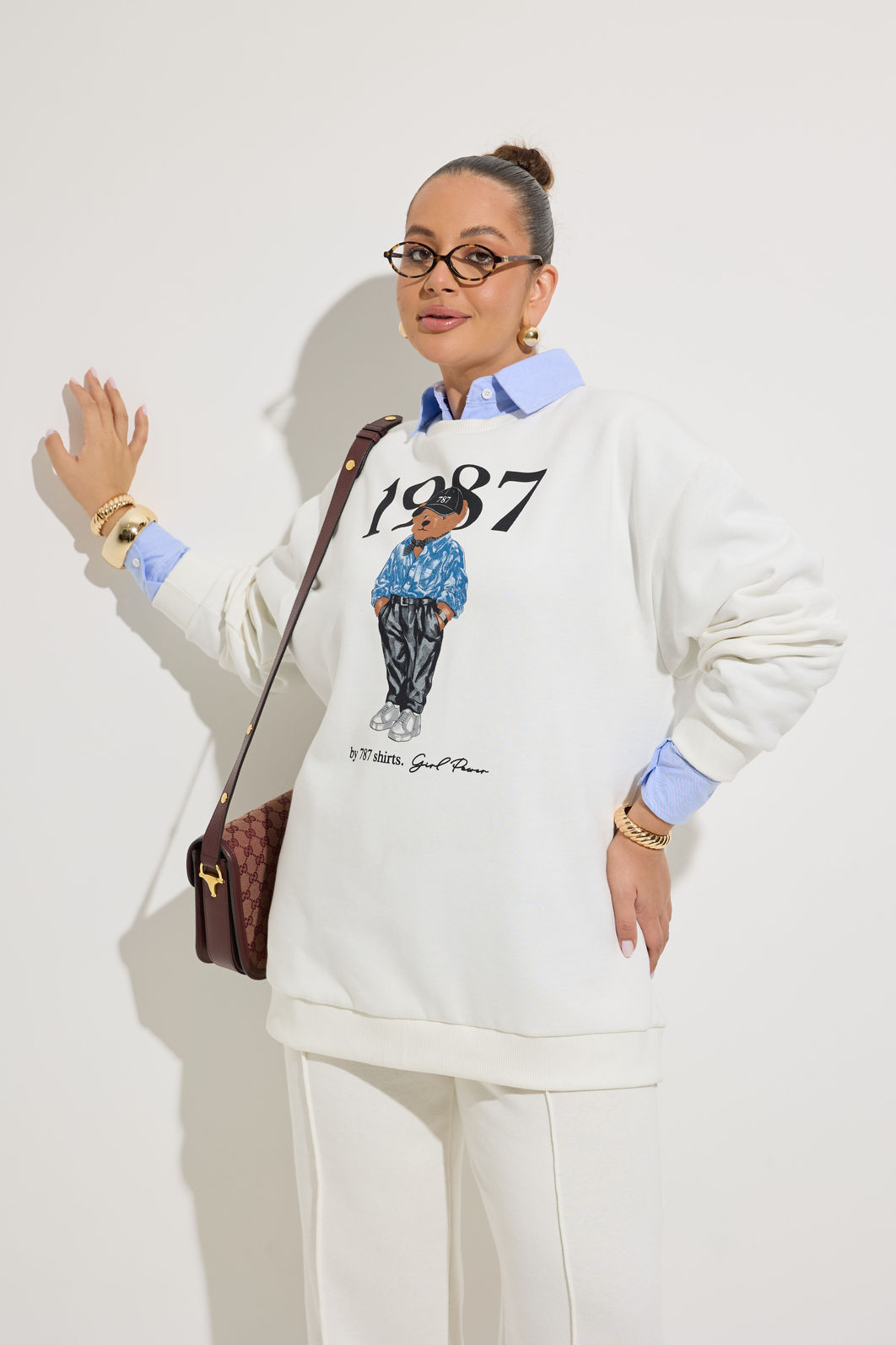 Moletom Off White Urso 787 Moletom Off White Urso 787