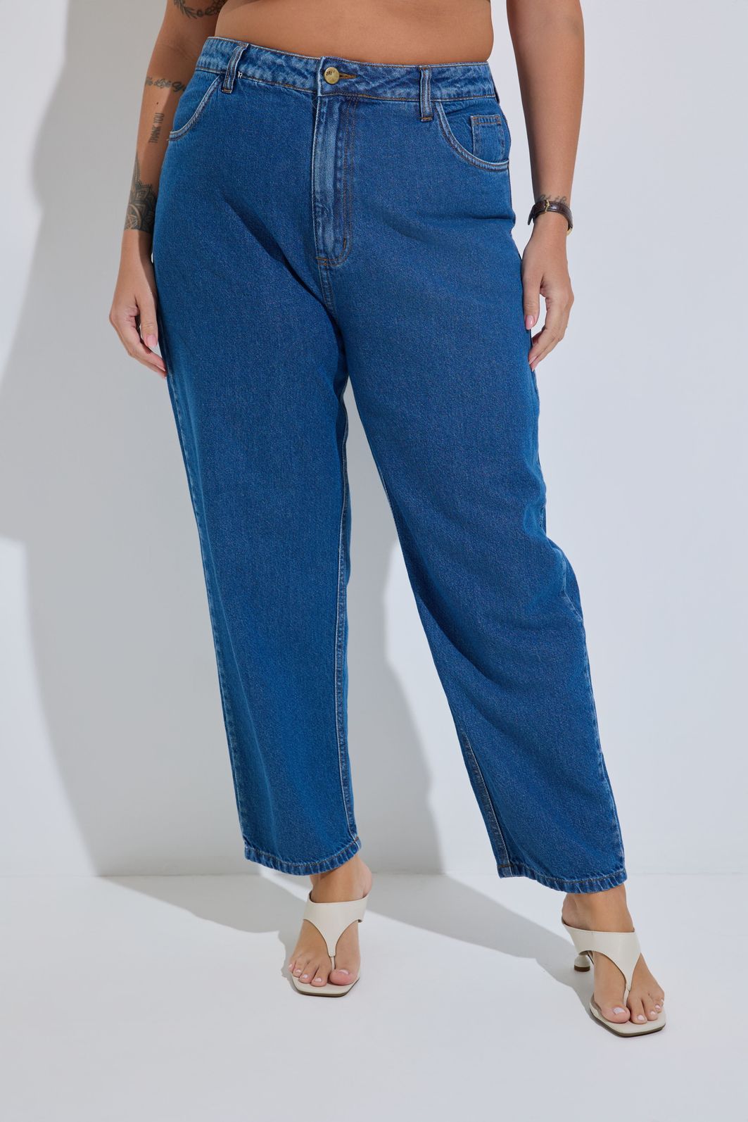 Calça Mom Jeans Plus Size Vanessa Calça Mom Jeans Plus Size Vanessa