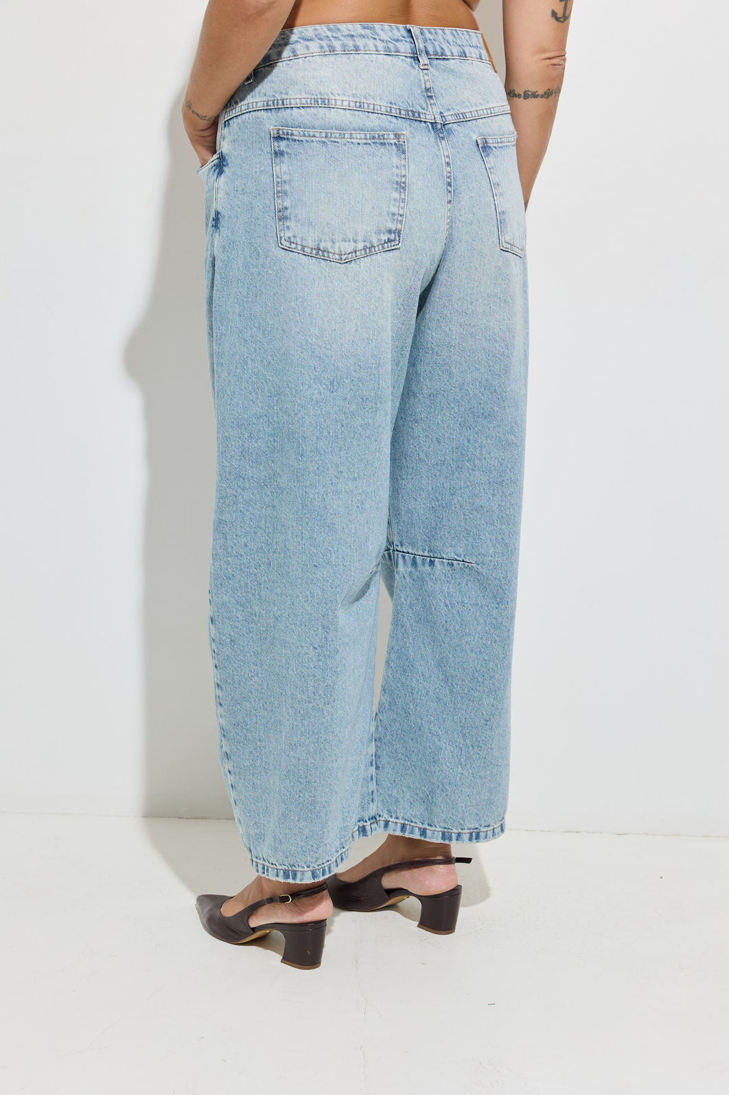 Calça Jeans Barrel Plus Size Raquel