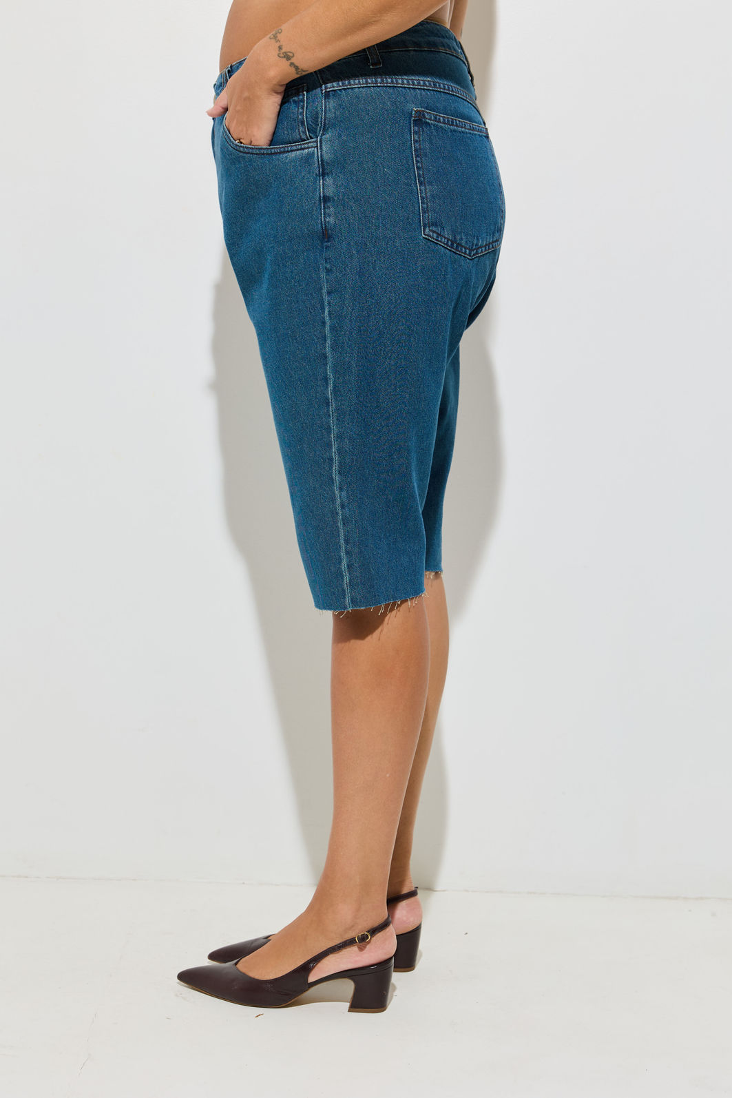 Bermuda Jeans Plus Size Maike