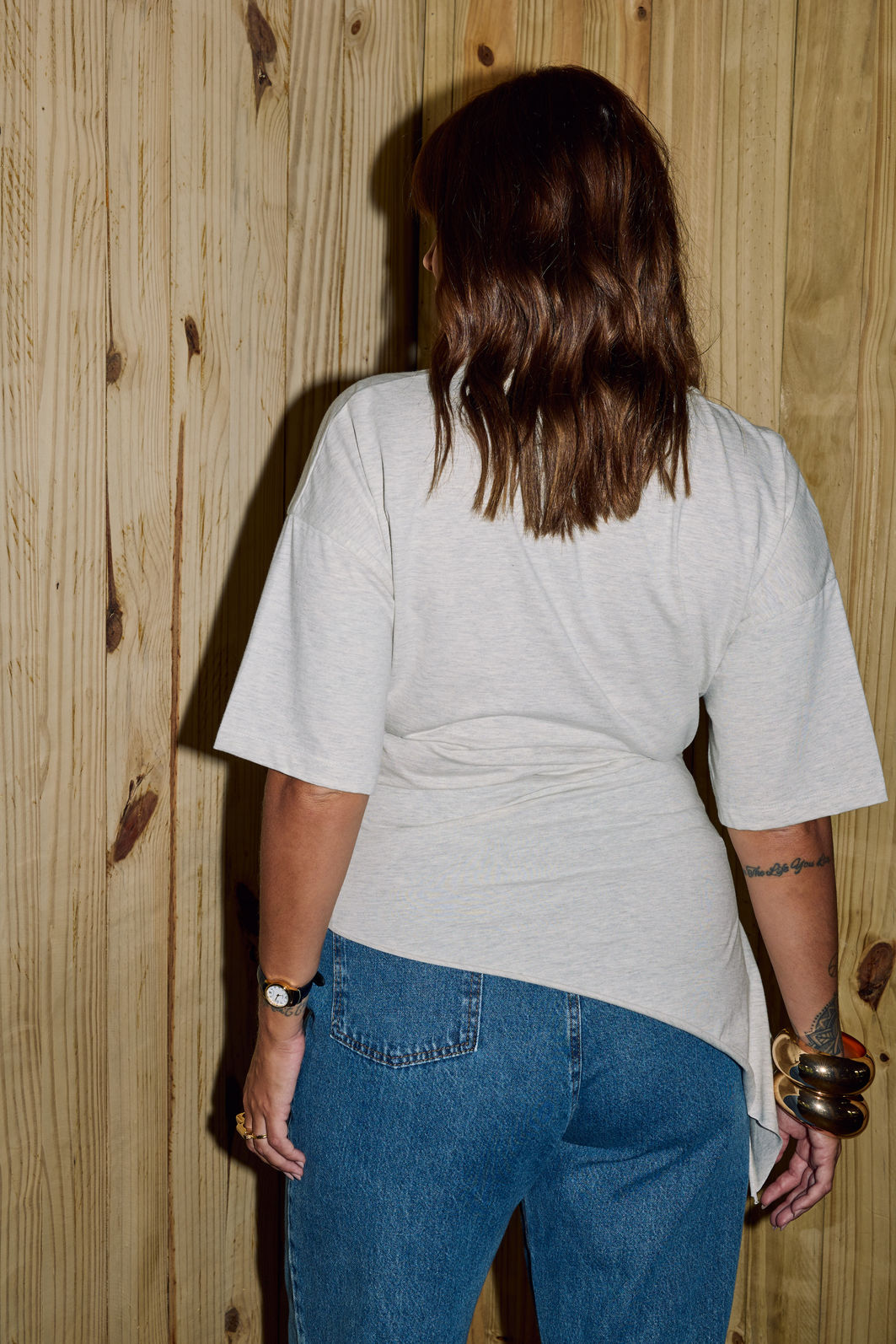 Blusa Florença Assimétrica Mescla