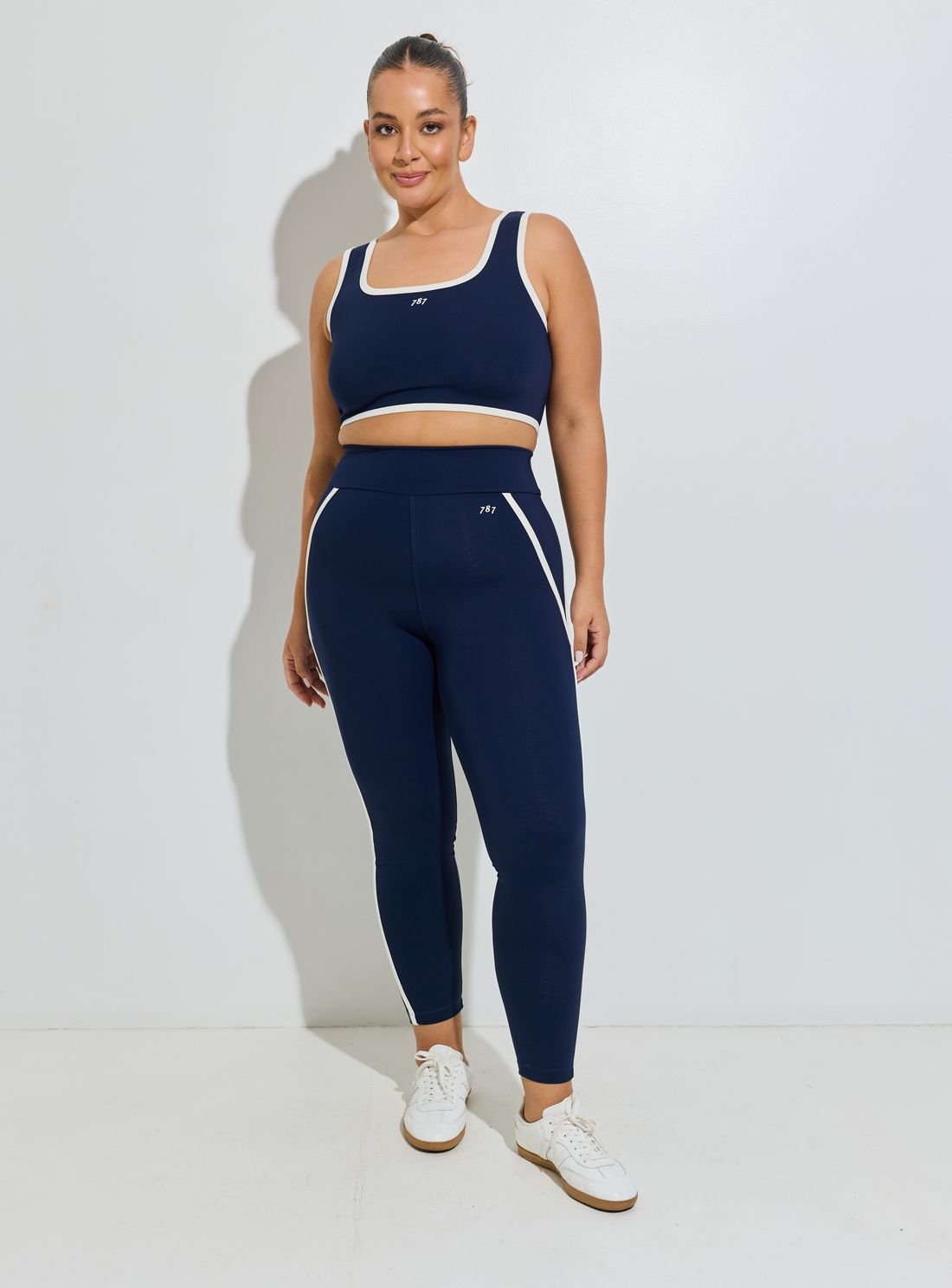 Legging Fitness Plus Size Dark Night Com Friso Off Legging Fitness Plus Size Dark Night Com Friso Off