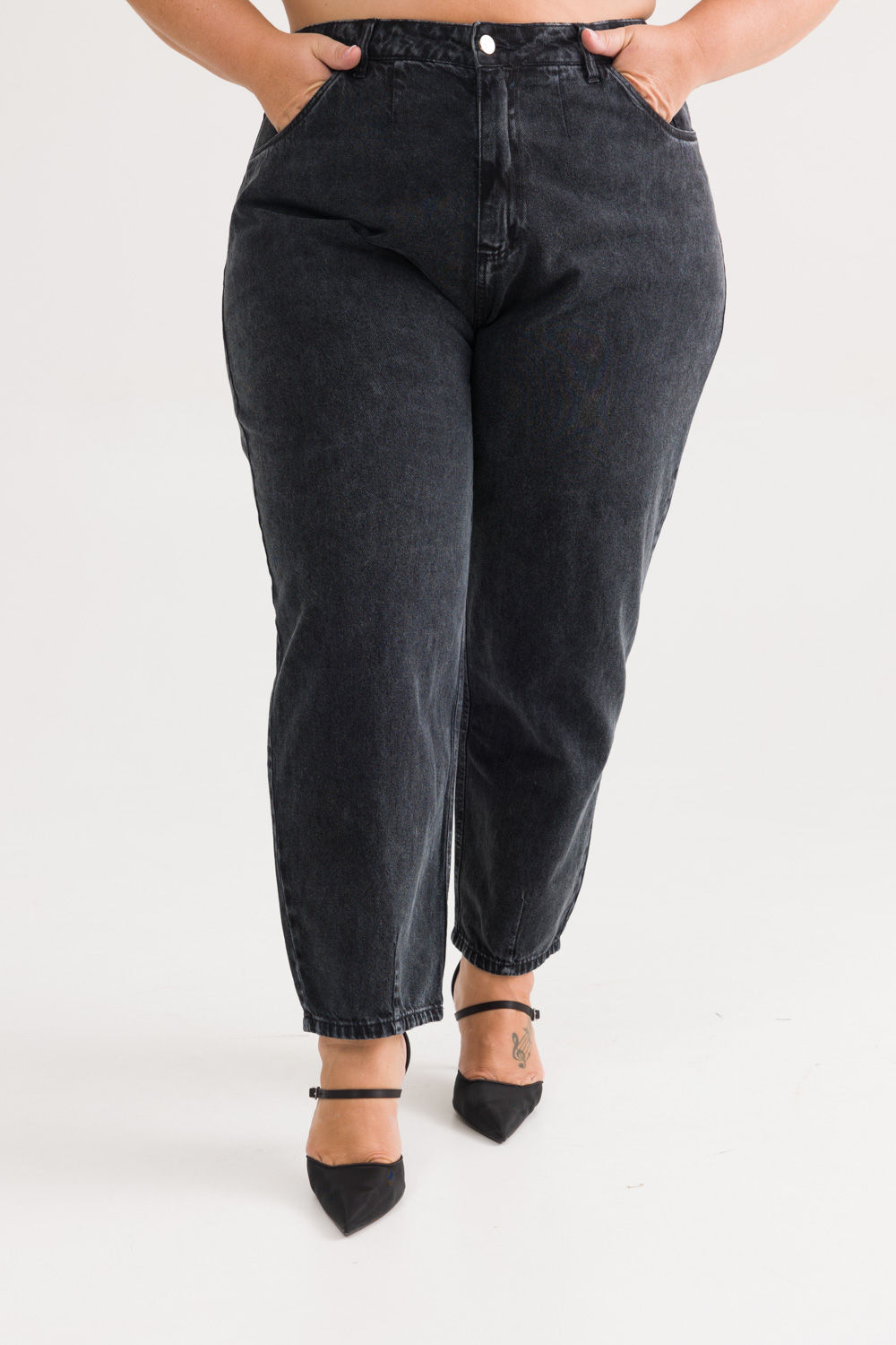 Calça Jeans Baggy Plus Size Madu