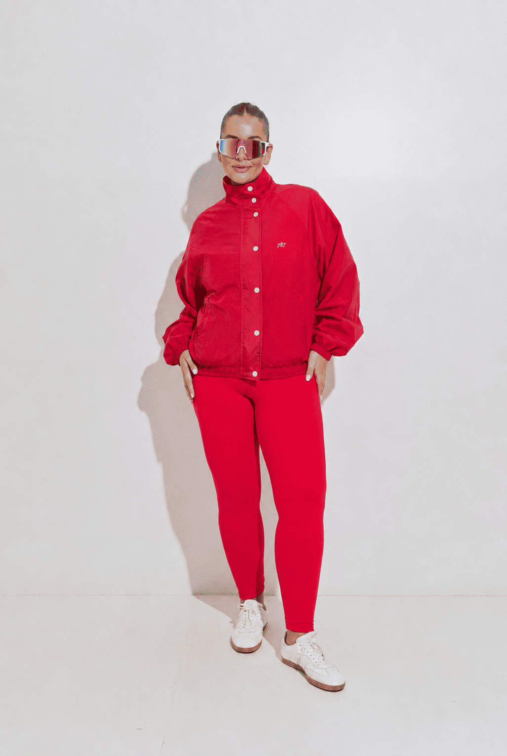 Jaqueta Plus Size Nylon Vermelha 787 Shirts