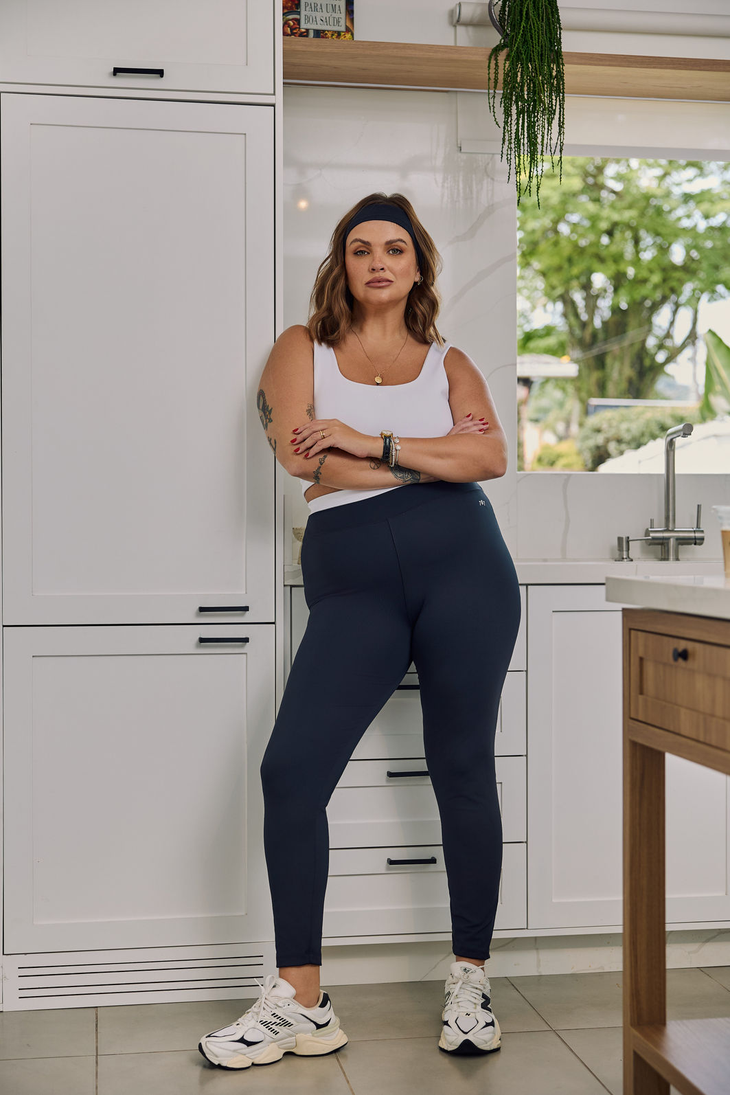 Top fitness Plus Size Branco