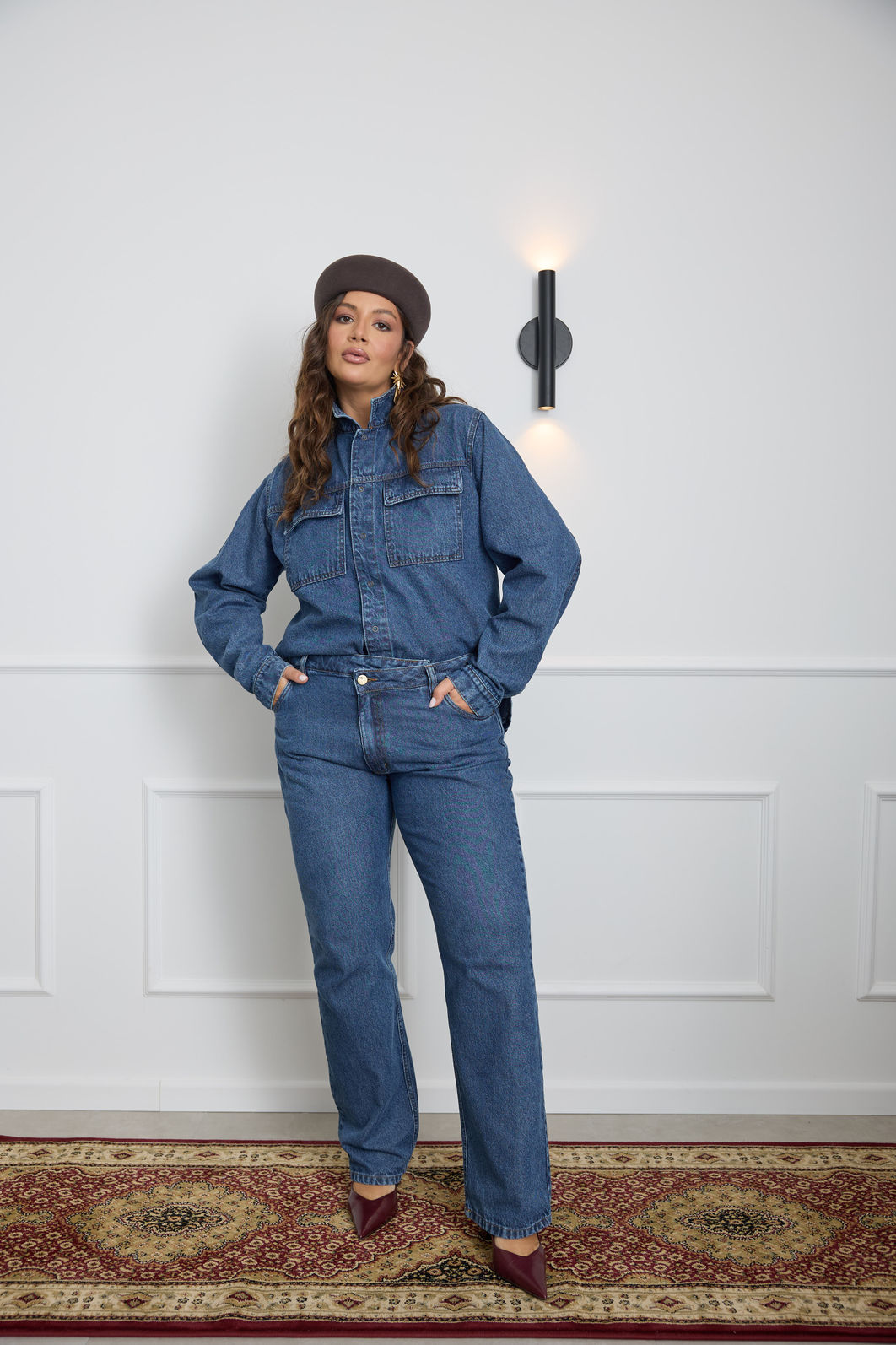 Calça Jeans Cintura Cruzada Plus Size Carolina Dark