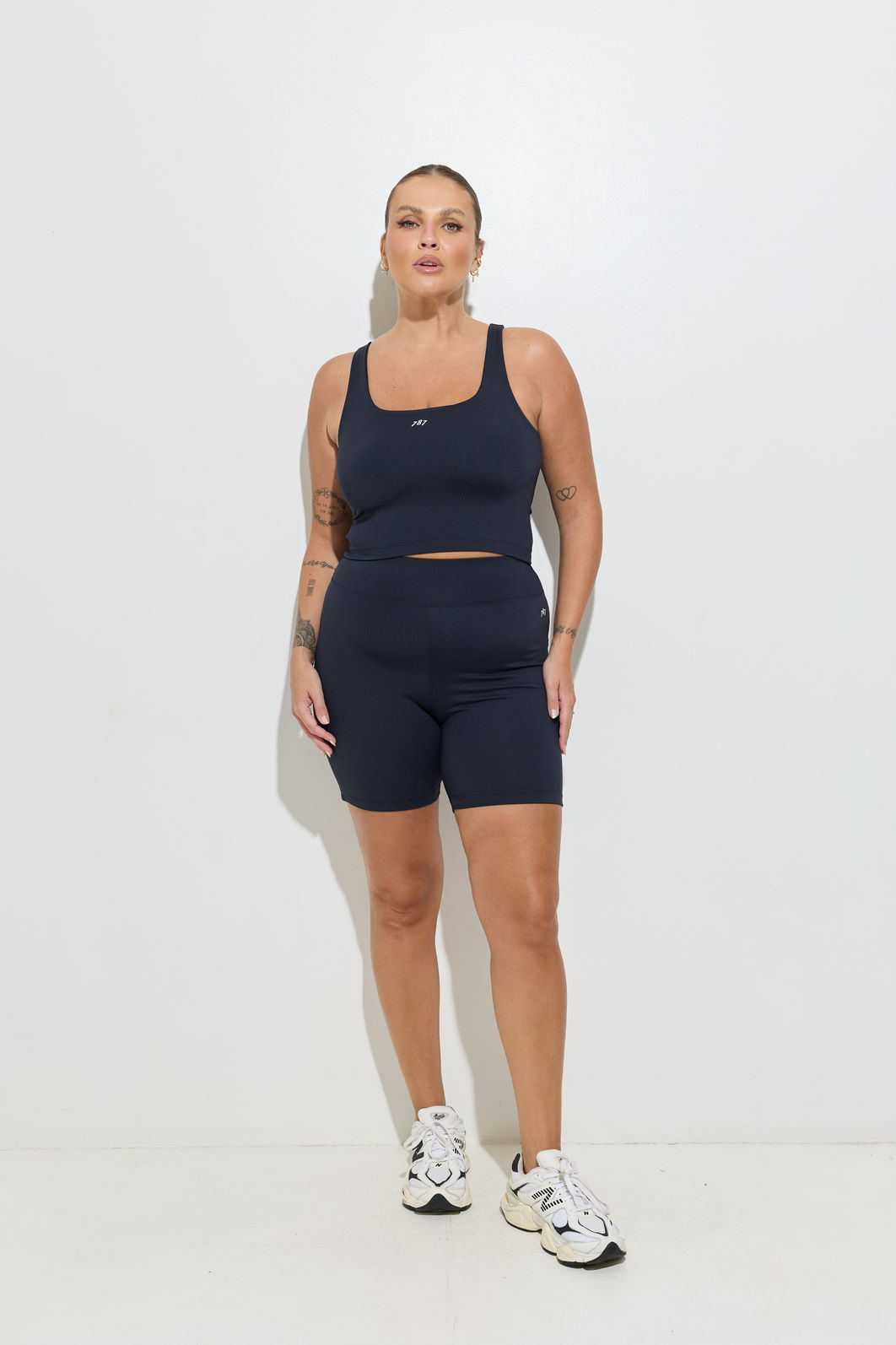 Top Cropped Fitness Plus Size Preto