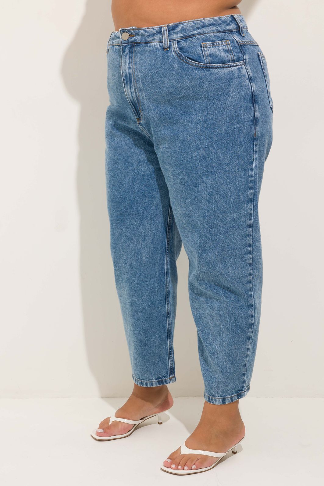 Calça Mom Jeans Vintage Plus Size Carolina