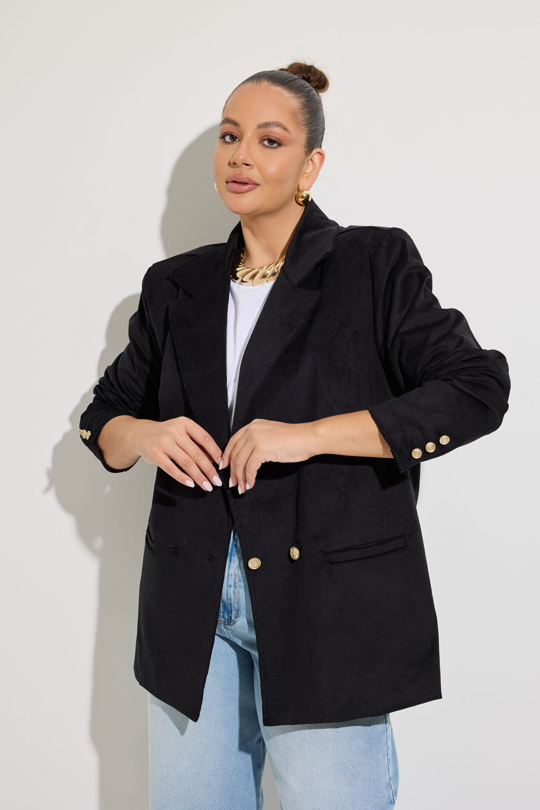 Blazer Alfaiataria Veludo Preto Blazer Alfaiataria Veludo Preto