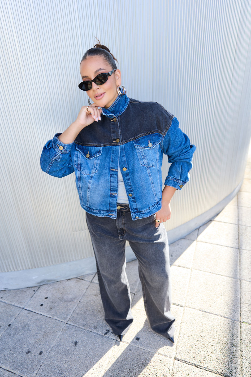 Jaqueta Jeans Plus Size Jenni Jaqueta Jeans Plus Size Jenni