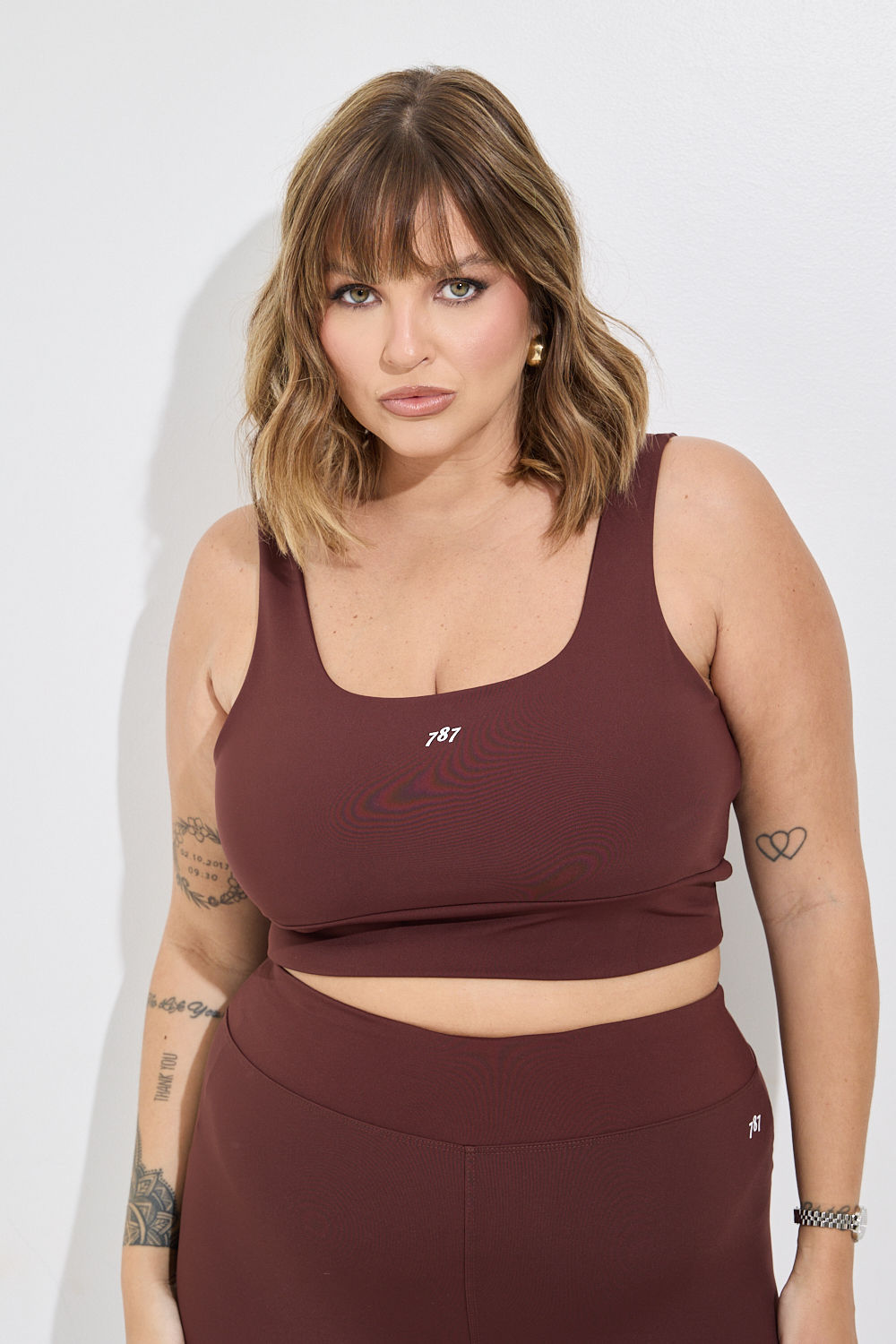 Top Fitness Plus Size 787 Mocha Top Fitness Plus Size 787 Mocha