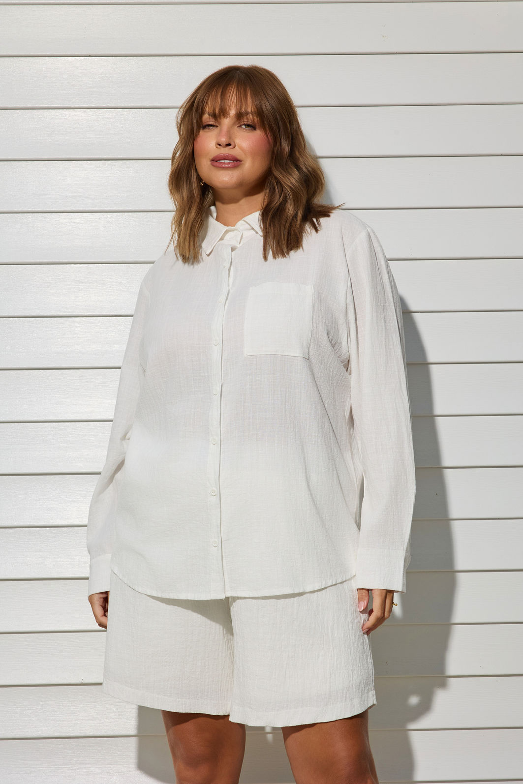 Shorts Ellen Alfaiataria Branco