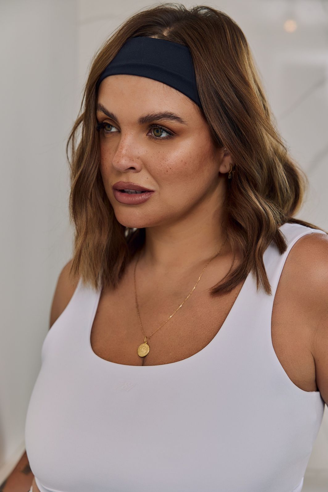 Top fitness Plus Size Branco