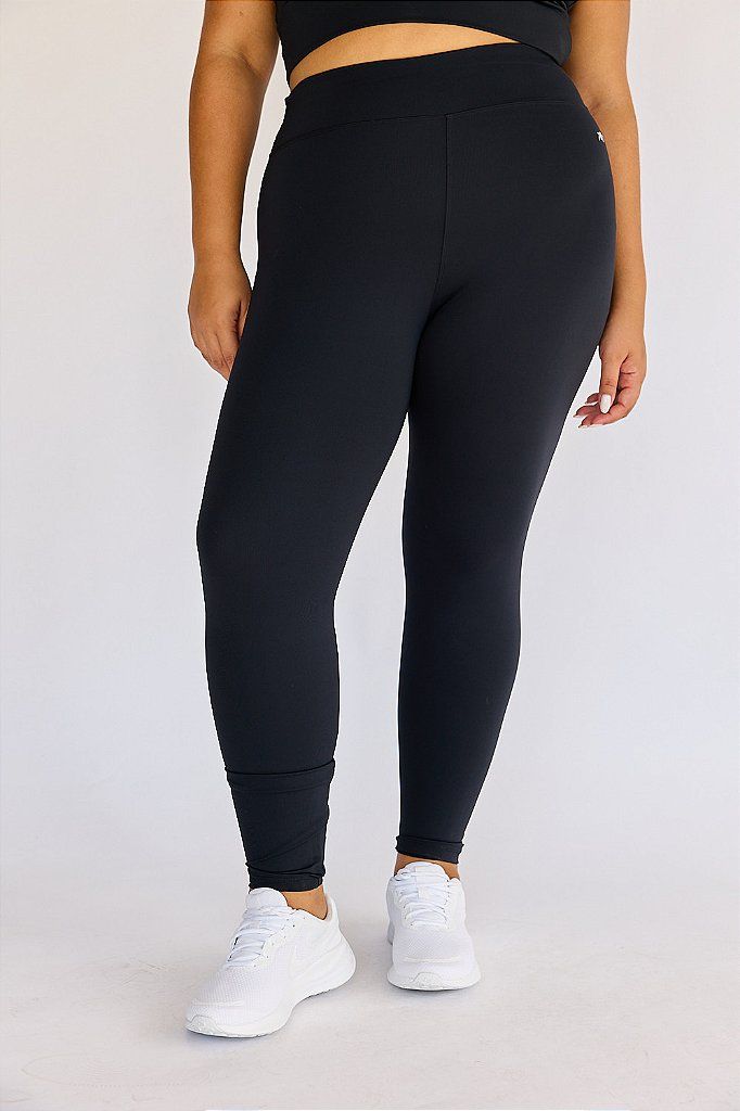 Legging Fitness Plus Size Preta