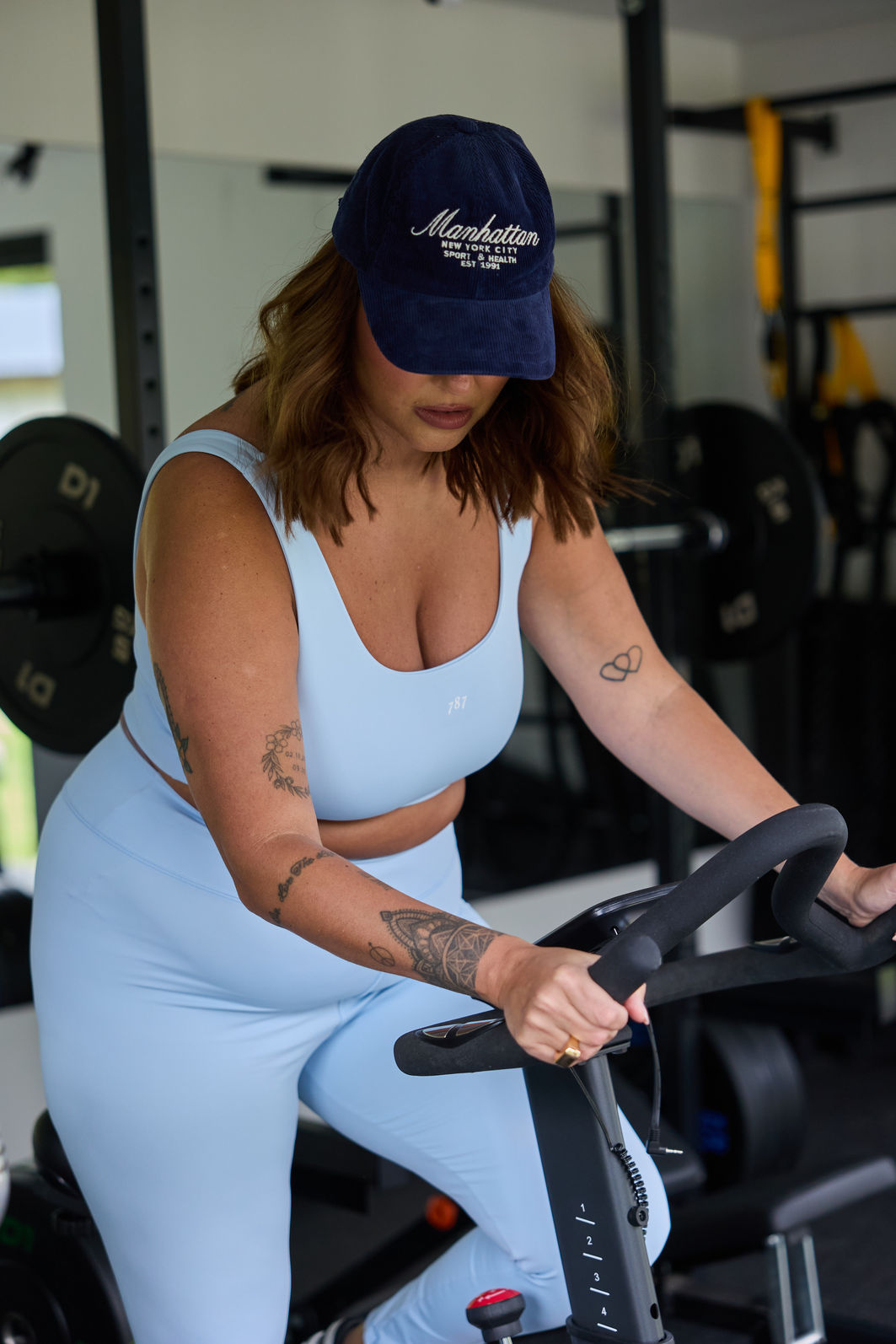 Top Fitness Plus Size Azul Serenity