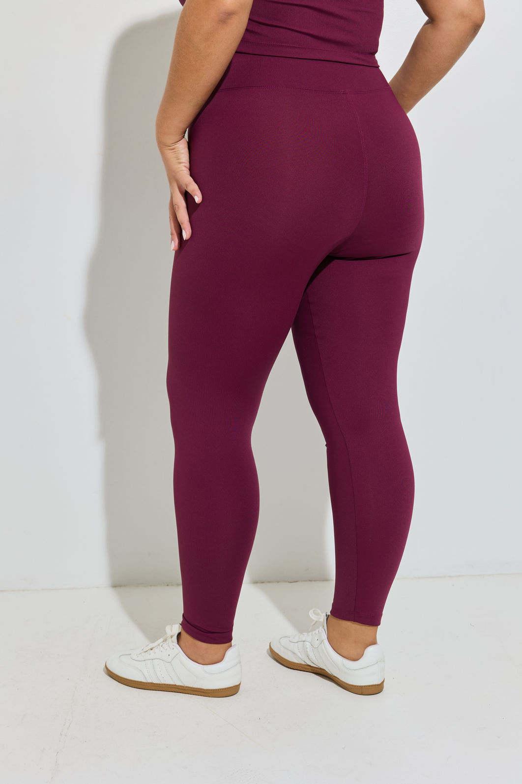 Legging Fitness Plus Size Borgogna Legging Fitness Plus Size Borgogna