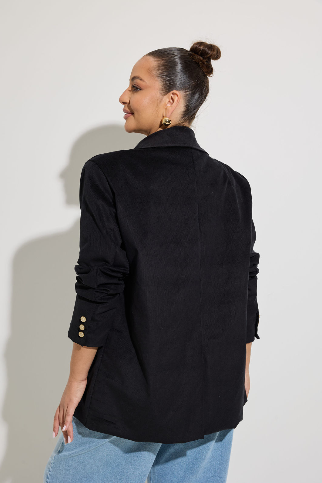 Blazer Alfaiataria Veludo Preto Blazer Alfaiataria Veludo Preto