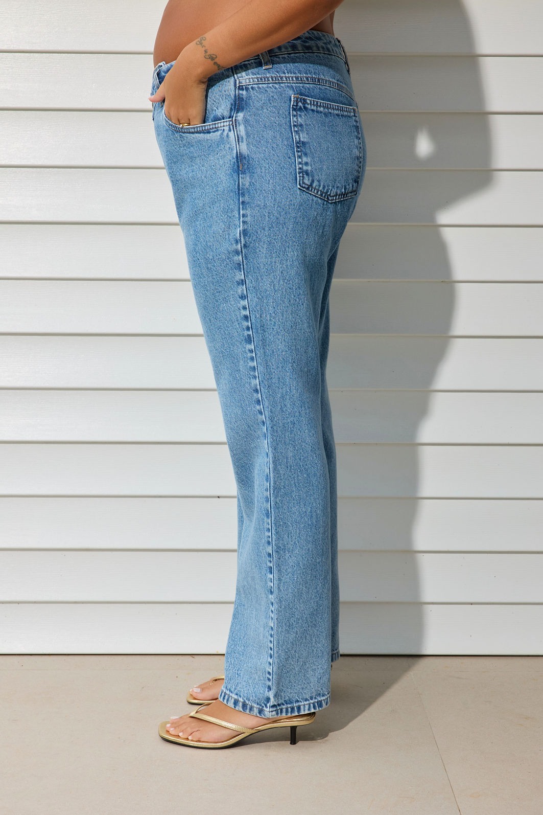 Calça Jeans Cintura Cruzada Plus Size Vick - 787 Shirts