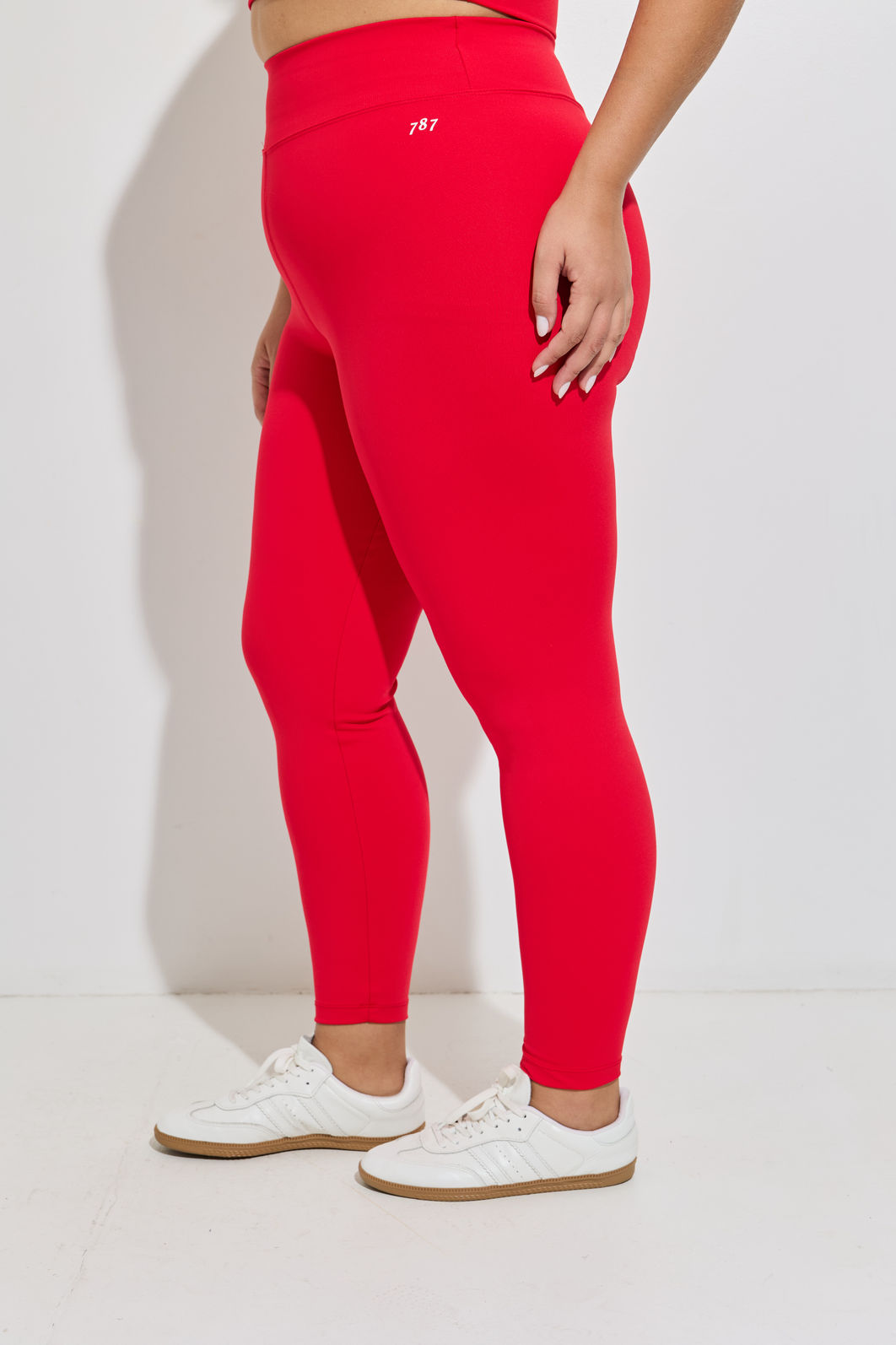 Legging Fitness Plus Size Vermelho