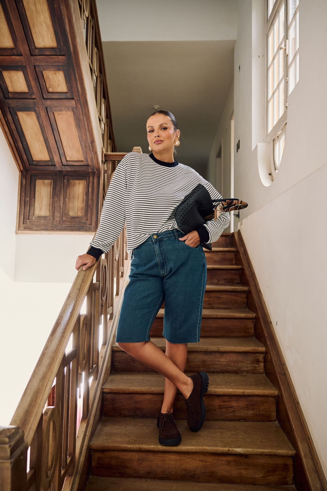 Bermuda Jeans Plus Size Maike
