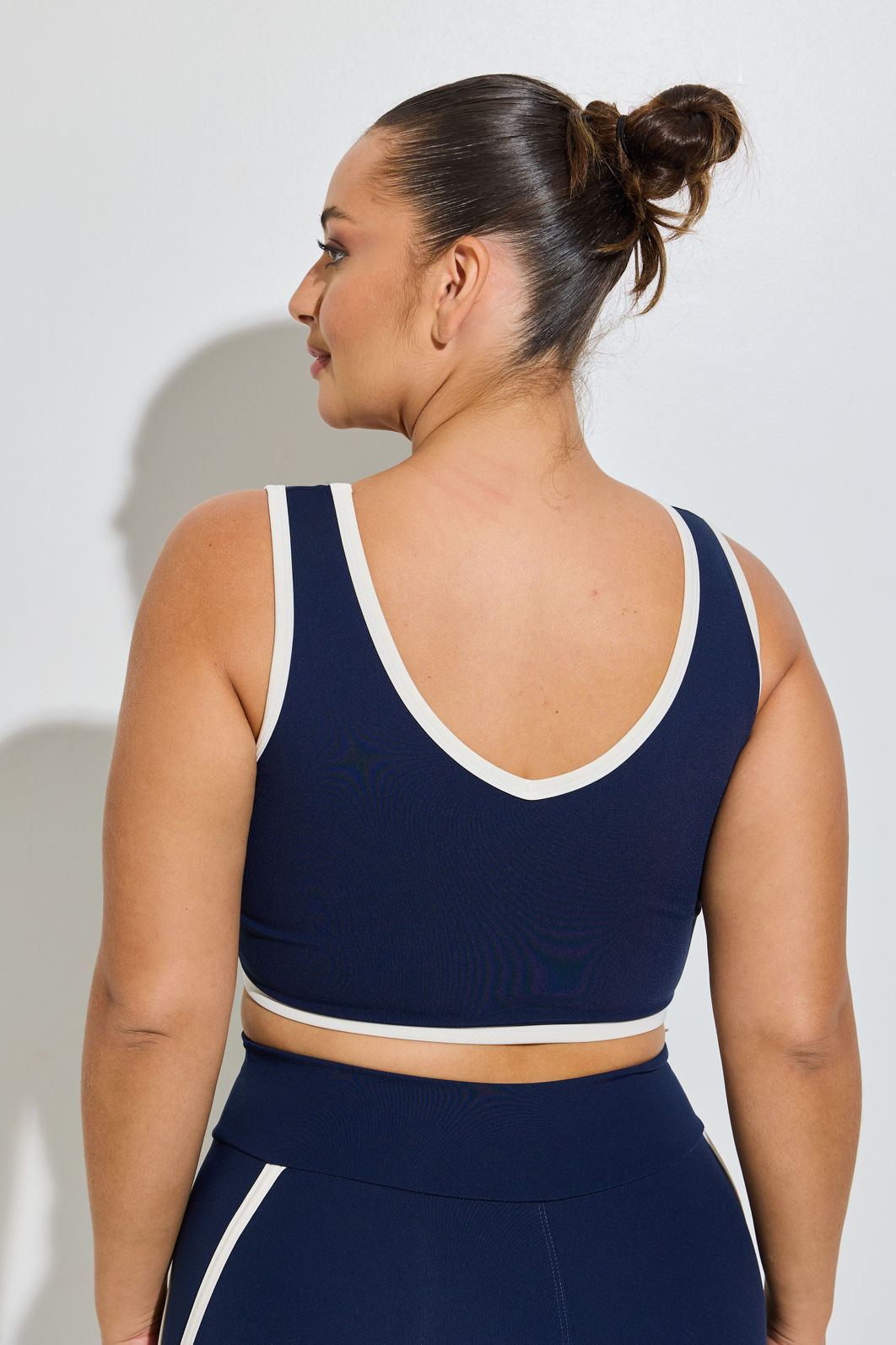 Top Fitness Plus Size Dark Night Com Friso Off Top Fitness Plus Size Dark Night Com Friso Off