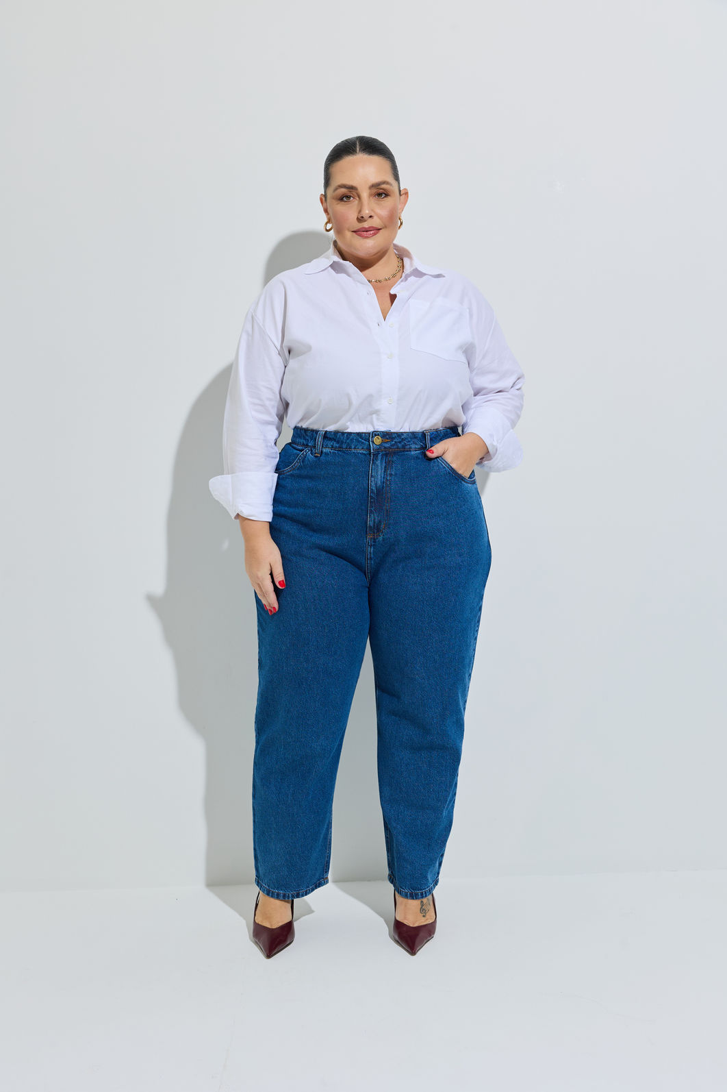 Mom Jeans Plus Size Carolina Dark Mom Jeans Plus Size Carolina Dark