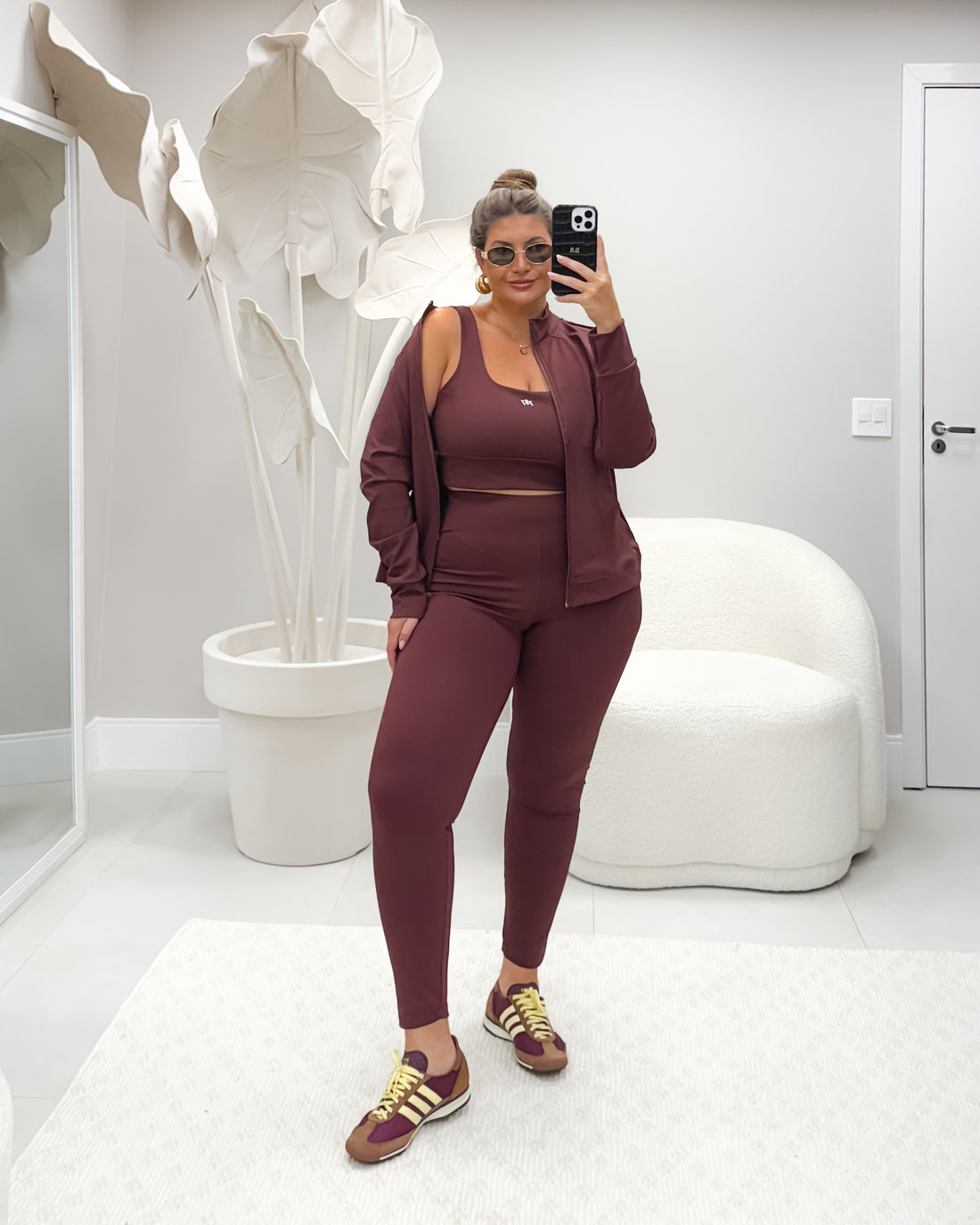Legging Fitness Plus Size Mocha
