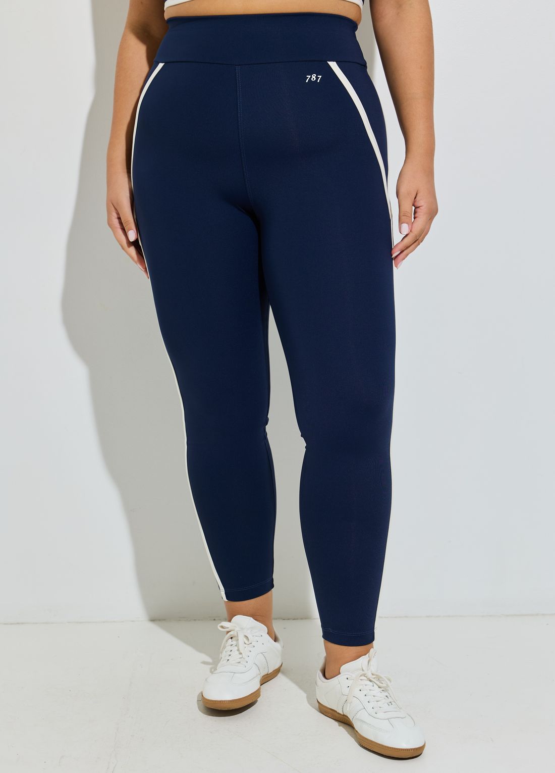 Legging Fitness Plus Size Dark Night Com Friso Off Legging Fitness Plus Size Dark Night Com Friso Off