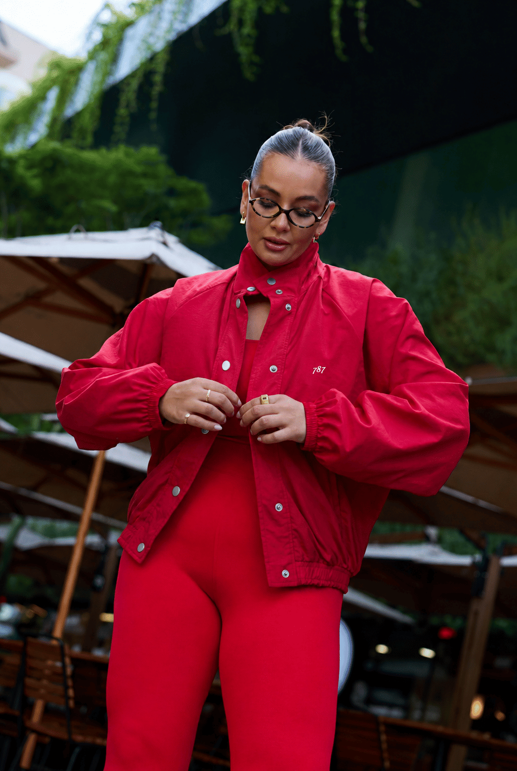 Jaqueta Plus Size Nylon Vermelha Jaqueta Plus Size Nylon Vermelha