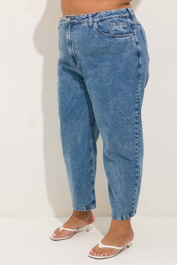 Calça Mom Jeans Vintage Plus Size Carolina