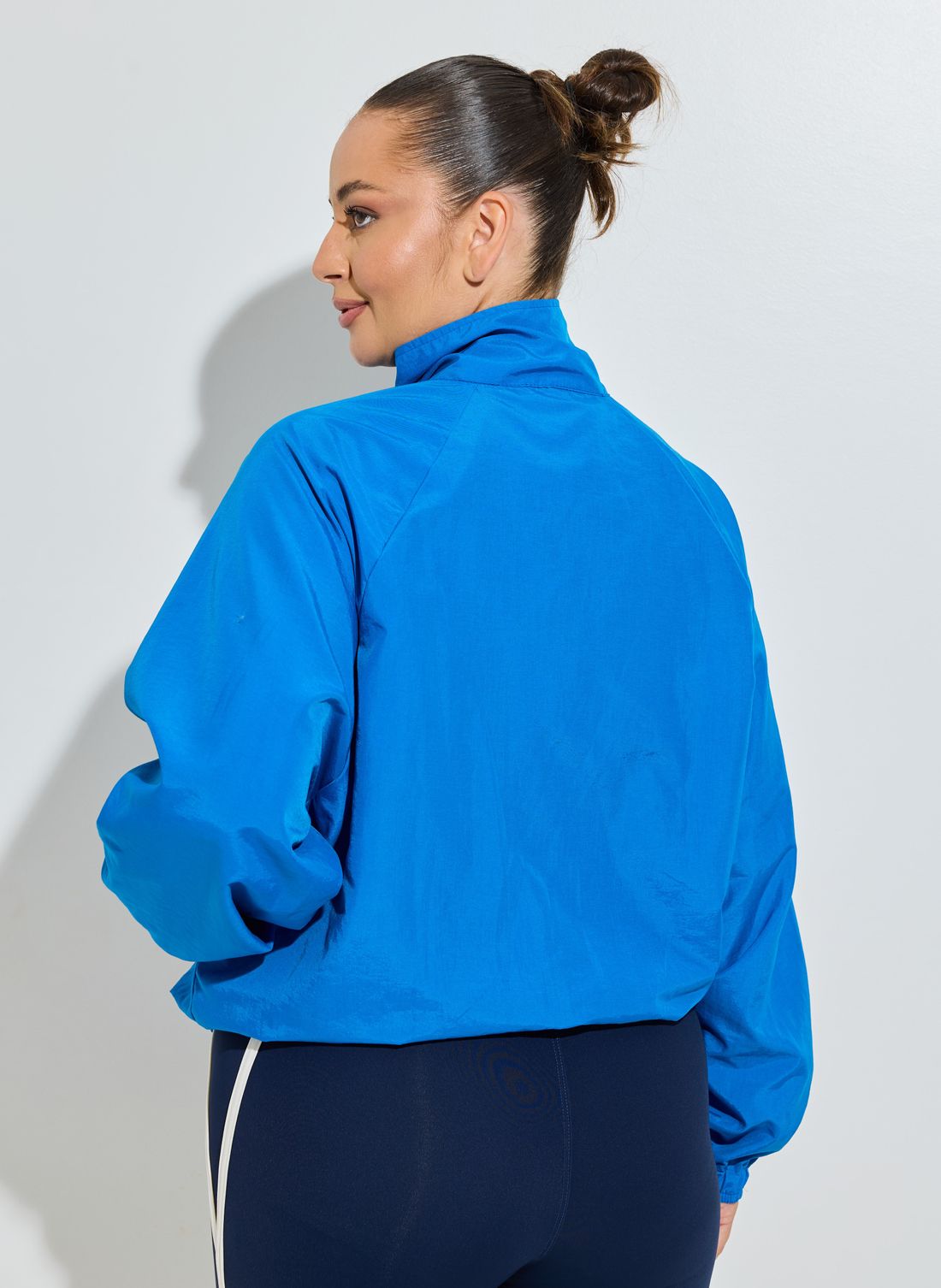 Jaqueta Plus Size Nylon Azul