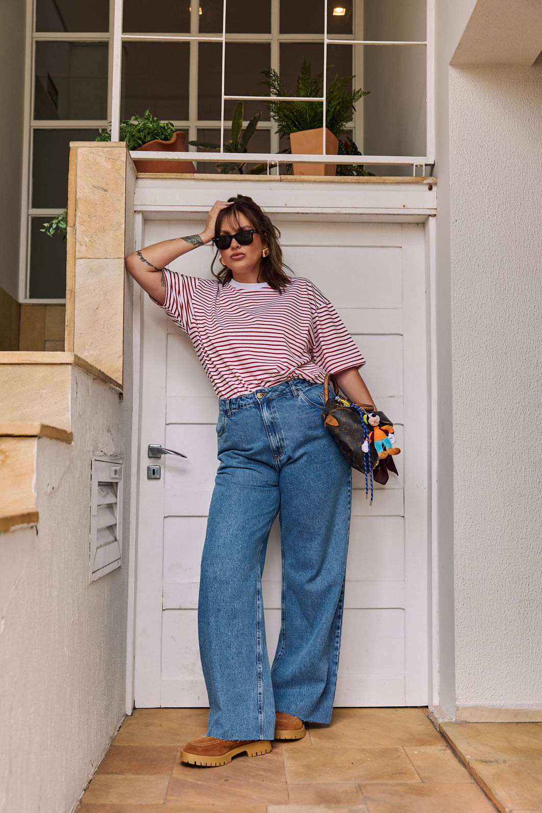Calça Jeans Wide Leg Plus Size Carolina