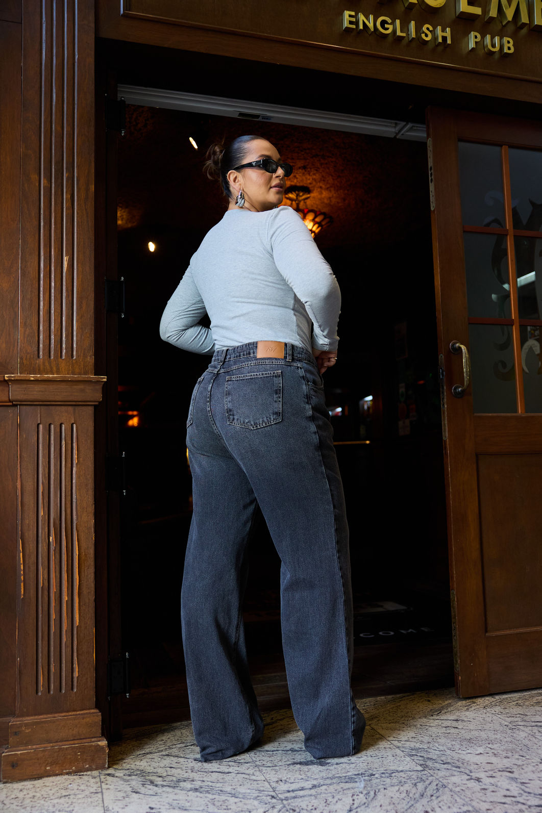 Calça Jeans Wide Leg Plus Size Annelise Calça Jeans Wide Leg Plus Size Annelise