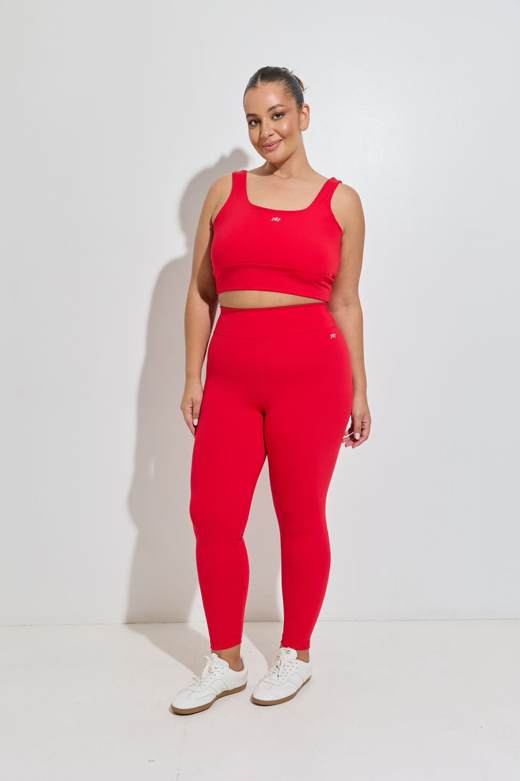Legging Fitness Plus Size Vermelho