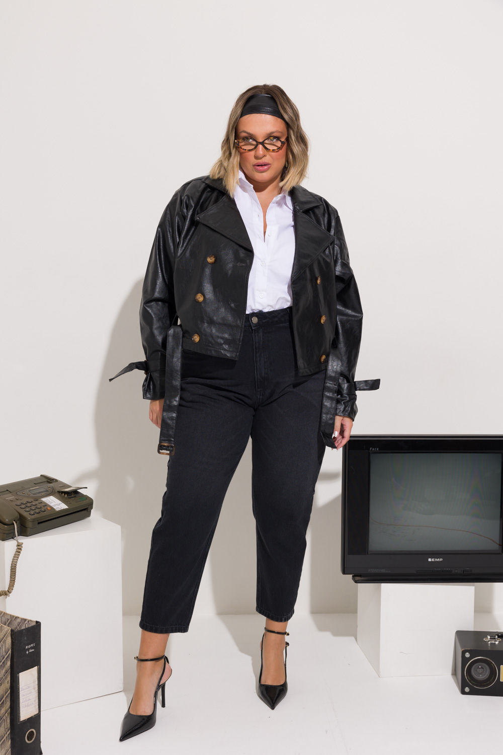 Calça Mom Jeans Vintage Plus Size Sol