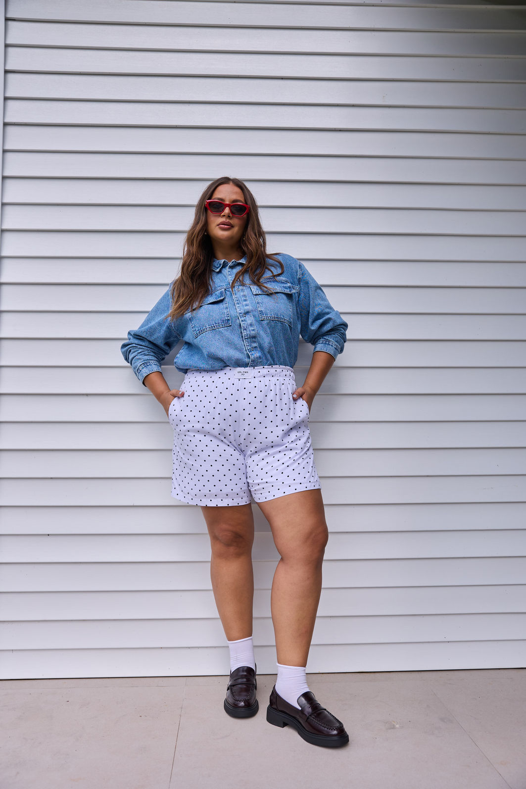 Camisa Jeans Plus Size Vick