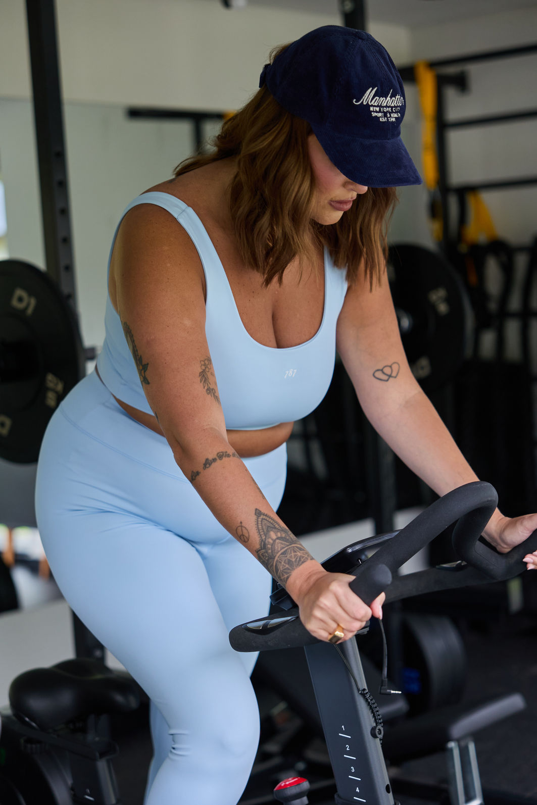 Legging Fitness Plus Size Azul Serenity