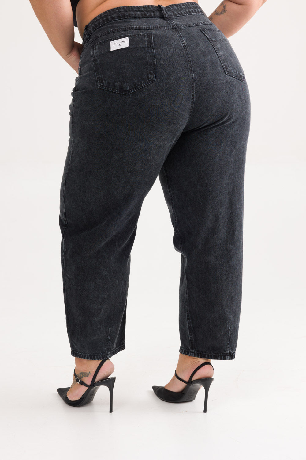 Calça Jeans Baggy Plus Size Madu