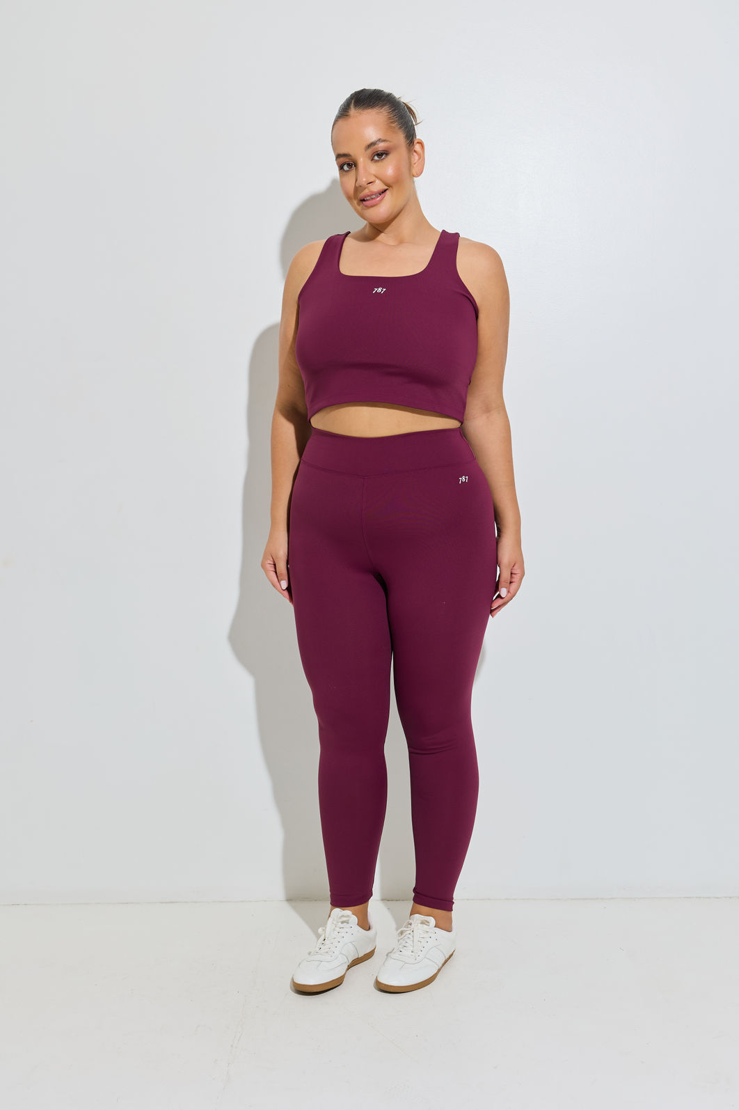 Legging Fitness Plus Size Borgogna Legging Fitness Plus Size Borgogna
