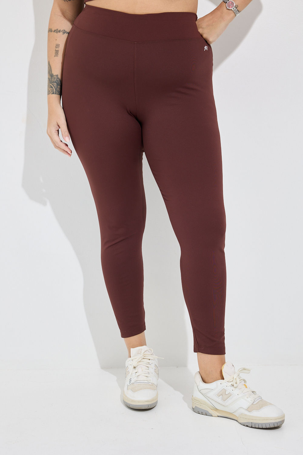 Legging Fitness Plus Size Mocha