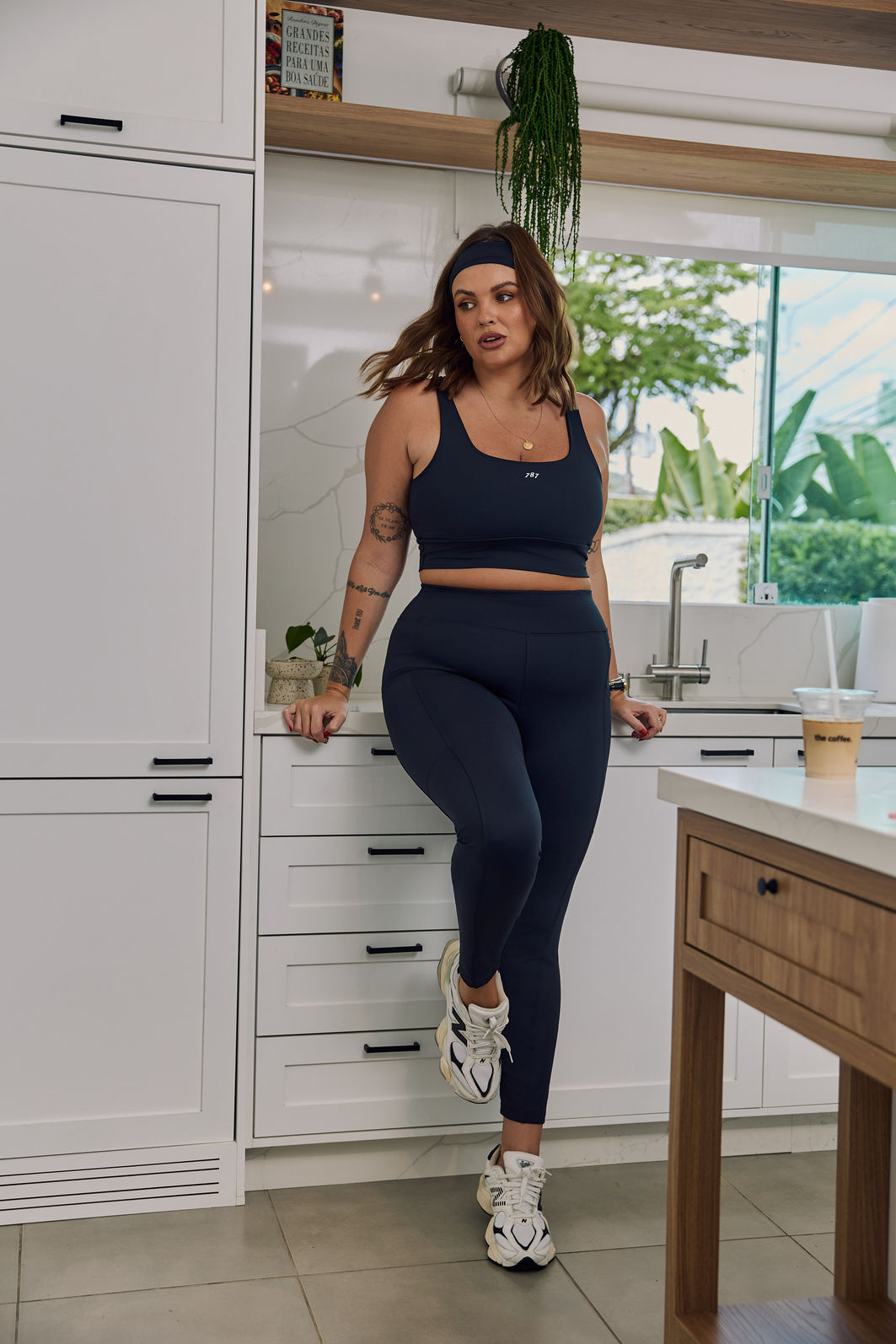 Legging Fitness Plus Size Preta