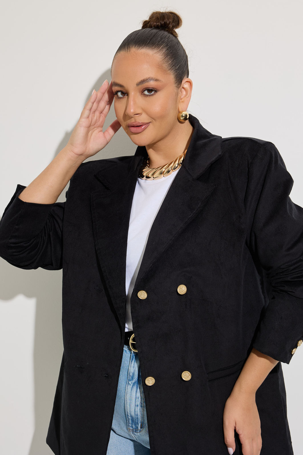 Blazer Alfaiataria Veludo Preto Blazer Alfaiataria Veludo Preto