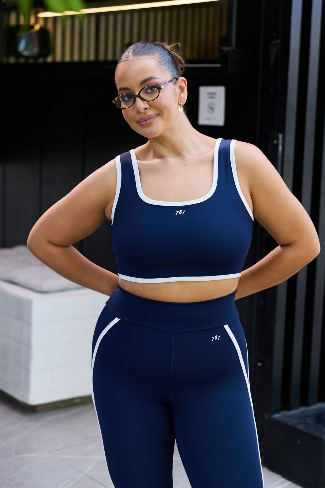 Top Fitness Plus Size Dark Night Com Friso Off Top Fitness Plus Size Dark Night Com Friso Off