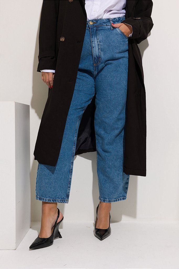 Calça Mom Jeans Vintage Plus Size Carolina