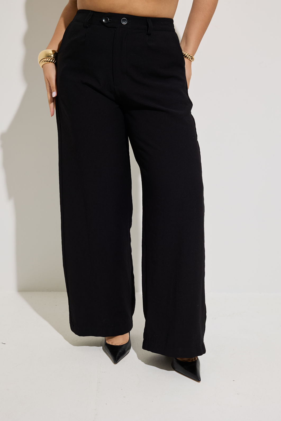 Calça Alfaiataria Monique Tencel Preto Calça Alfaiataria Monique Tencel Preto
