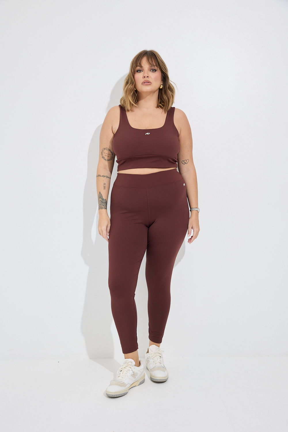 Legging Fitness Plus Size Mocha